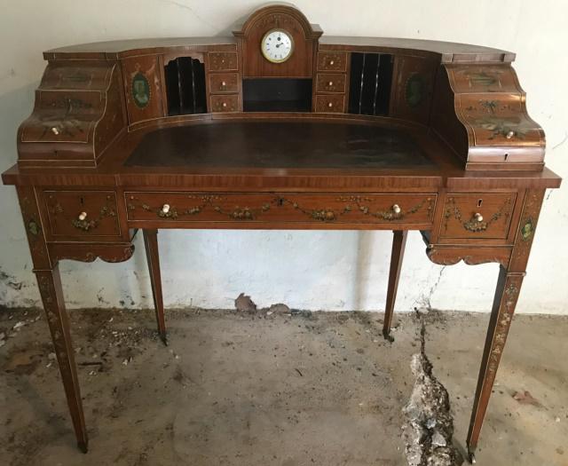 Antique Hepplewhite Hand Painted Writing Desk (1 of 7)