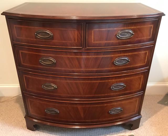 Antique Hepplewhite Bowfront Chest Of Drawers (1 of 7)