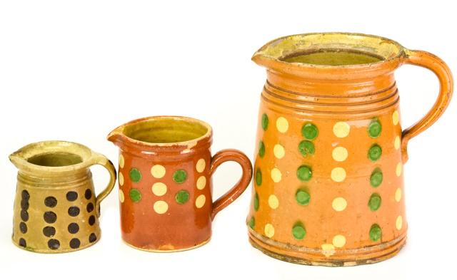 Collection Ceramic Polka Dot Glazed Pitchers (1 of 7)