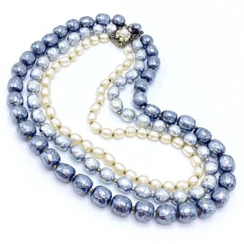 Vintage Miriam Haskell Costume Pearl Necklace (1 of 4)
