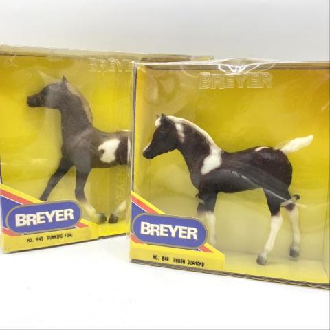 Pair of New in Box Breyer Toy Horses: Pair of New in Box Breyer Toy Horses. NO 846 ROUGH DIAMOND AND 849 RUNNING FOAL.