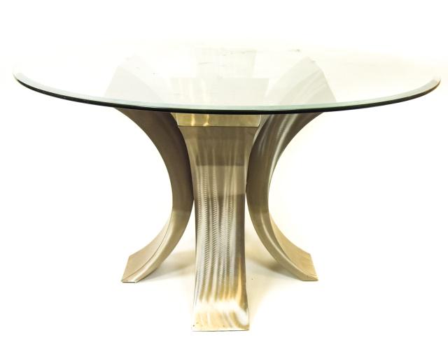 Custom Made Contemporary Steel & Glass Table (1 of 8)