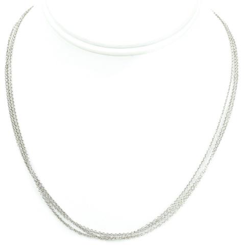 Multi Strand Italian Sterling Silver Necklace (1 of 7)