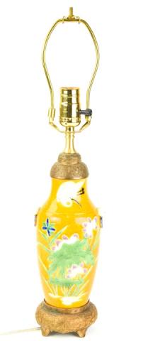 Antique Chinese Porcelain Vase Ormolu Mount Lamp (1 of 7)