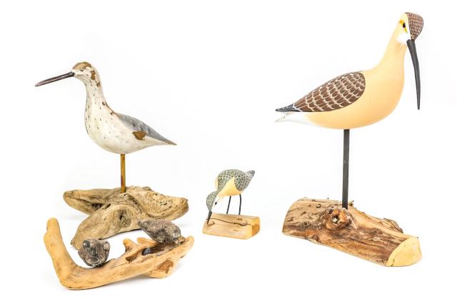 Lot HV Shourds Hand Crafted Shorebird Decoys (1 of 9)
