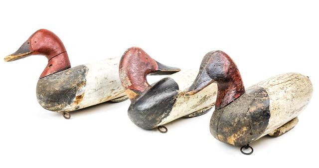 Lot 3 Hand Crafted Hand Painted Decoy Ducks (1 of 9)