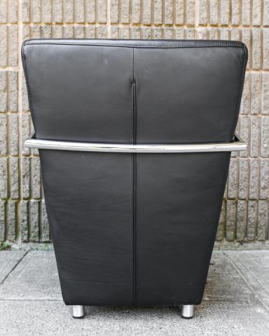 Postmodern Chrome Leather Chair (1 of 6)