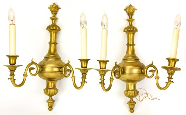 Pair French Empire Style Sconces (1 of 10)