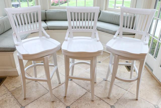 3 Frontgate Swivel Bar Stools (1 of 4)