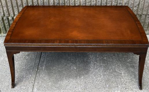 Weiman Mahogany Coffee Table w Leather Top (1 of 12)