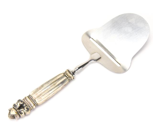 Georg Jensen Sterling Silver 'Acorn' Cheese Plane (1 of 8)
