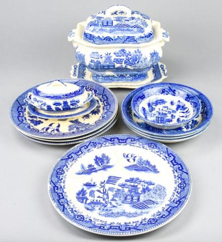 Japanese Blue Willow Porcelain Table Items (1 of 10)