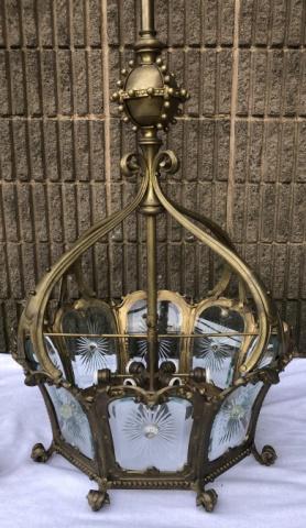 Vintage Neo Gothic Palace Size Brass Chandelier (1 of 8)