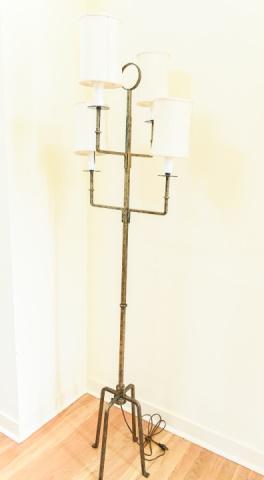 Gothic Style Gilt Iron Floor Lamp (1 of 8)