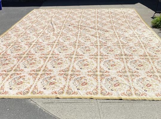 Large French Aubusson Floral Motif Carpet (1 of 7)