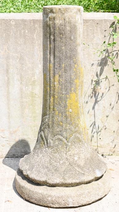 Art Nouveau Lily Pad Bird Bath Pedestal Stand (1 of 6)