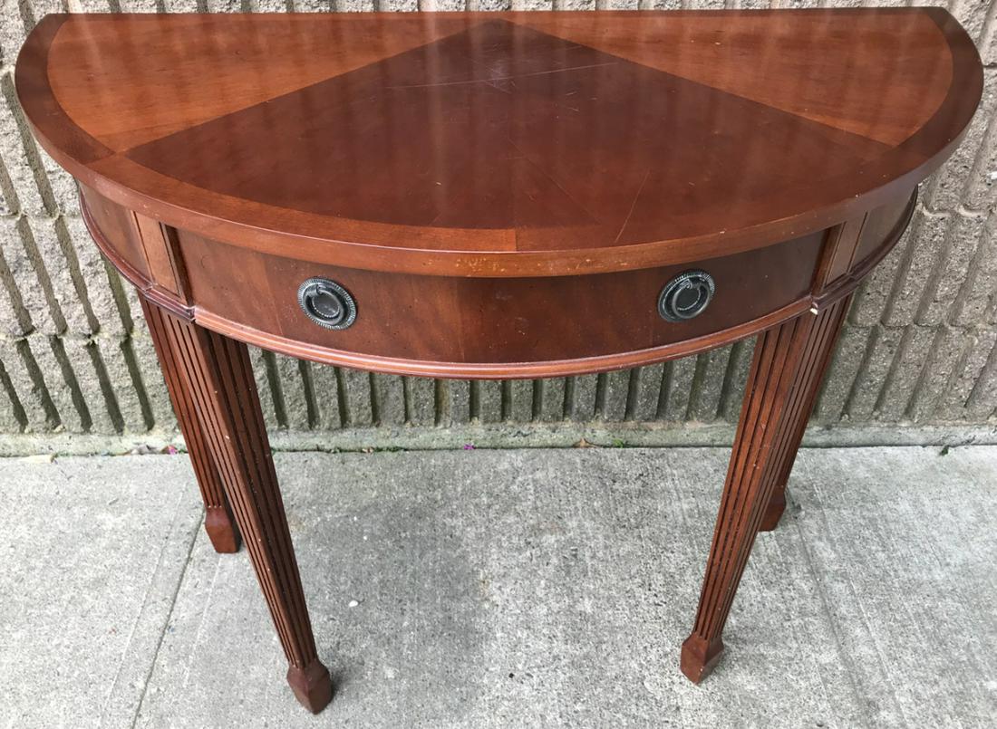 Federal Style Demilune Console Table (1 of 5)