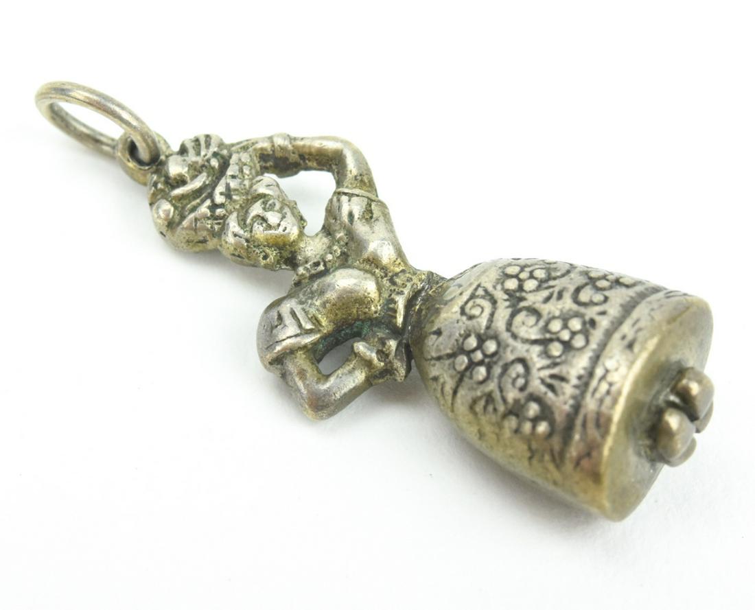 Estate 800 Silver Articulated Dancing Charm (1 of 6)