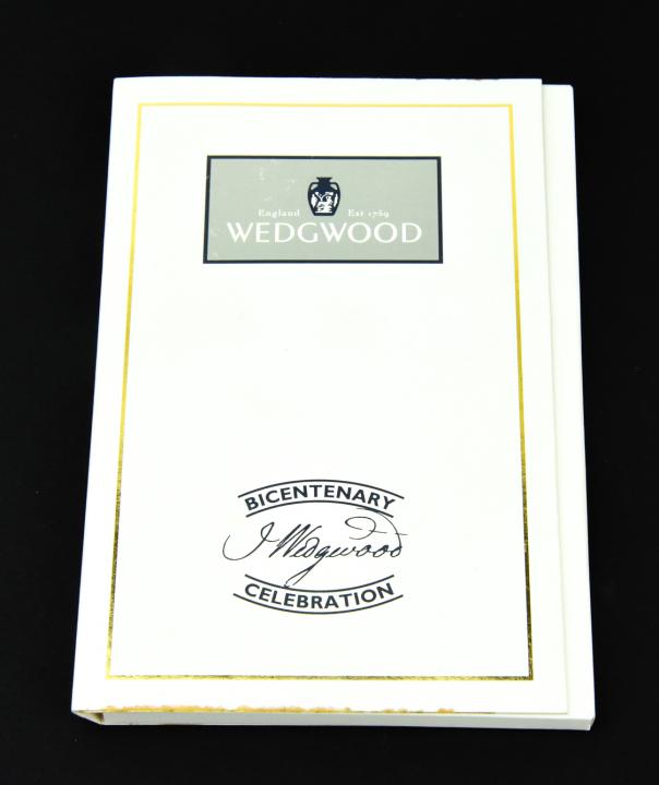 Black & Gold Wedgwood Intaglio in Fitted Case: Black & Gold English Wedgwood Intaglio in Fitted Case. Case measures 6.25 x 4 inches.