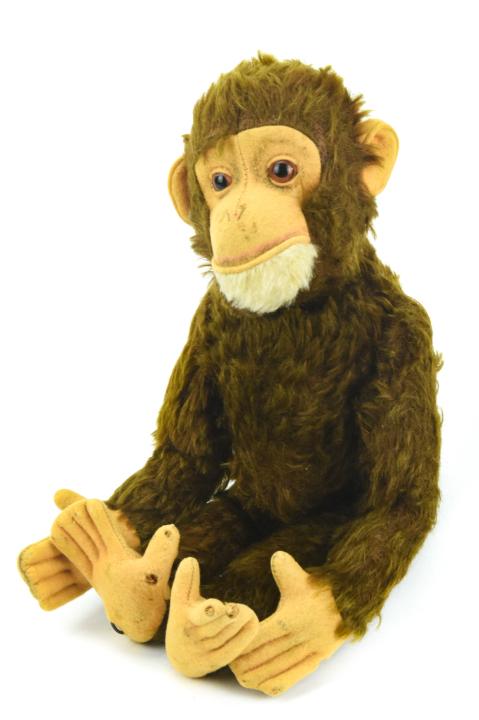 Vintage Jointed Mohair Steiff Mechanical Monkey (1 of 7)