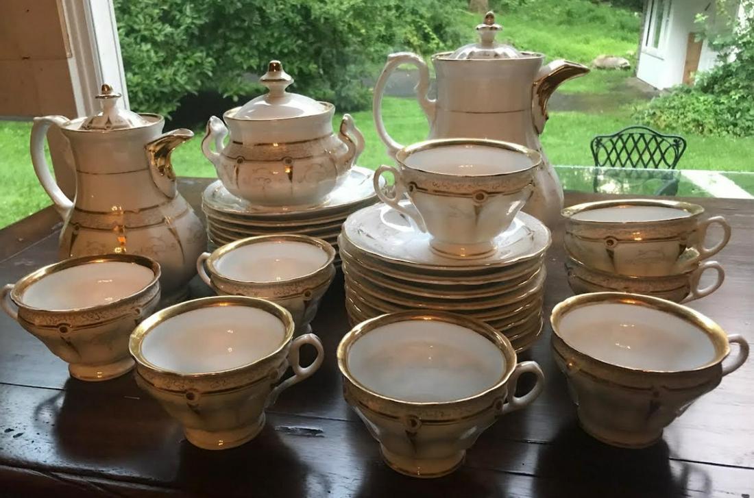 Antique 19th C Old Paris Porcelain Tea Coffee Set (1 of 5)