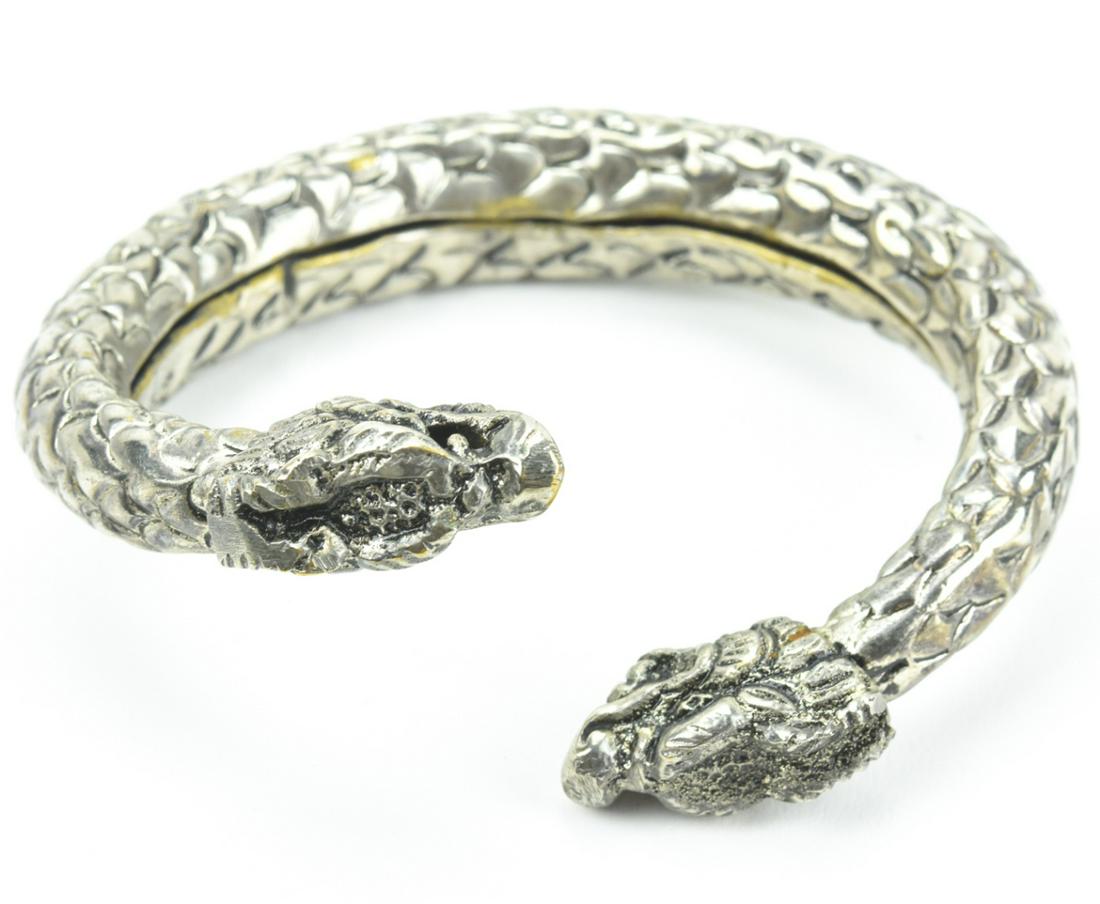 Estate Chinese Double Dragon Bypass Bracelet (1 of 7)
