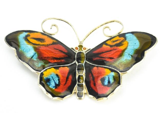 David Andersen Norway Sterling Butterfly Brooch (1 of 8)