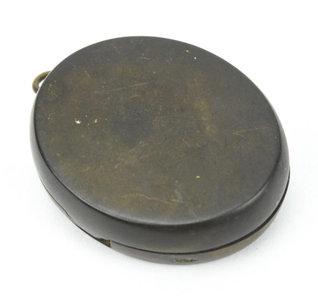 Antique 19th C Gutta Percha Locket Pendant (1 of 7)