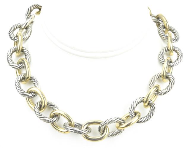 Vintage David Yurman Style Rolo Link Necklace (1 of 6)