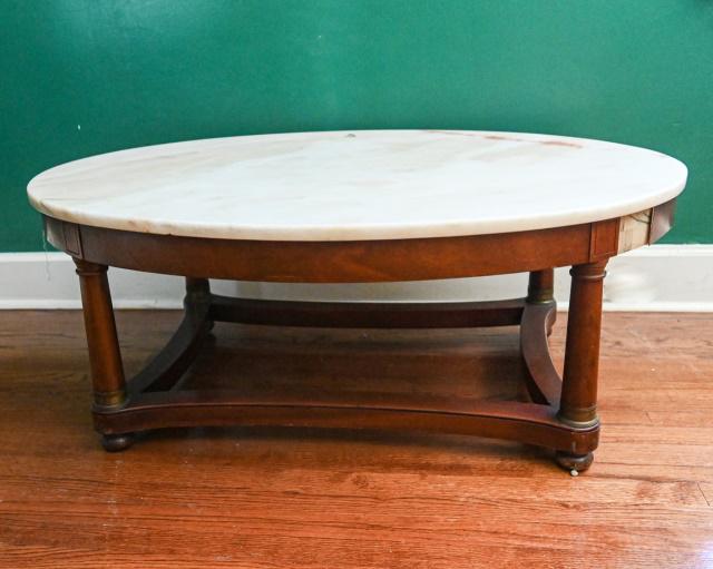 Empire Style Marble Top Coffee Table (1 of 7)