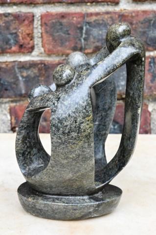 Modernist Artisan Made Figural Granite Sculpture: Modernist Artisan Made Figural Granite Sculpture. Apparently unmarked. Measures 8.25 inches x 5 inches x 4.75 inches.