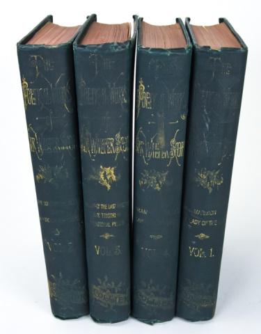 Antique 19th C The Poetical Works Sir Walter Scott (1 of 9)
