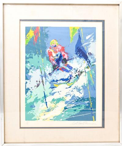 Leroy Neiman Skiing Pencil Signed Serigraph (1 of 10)