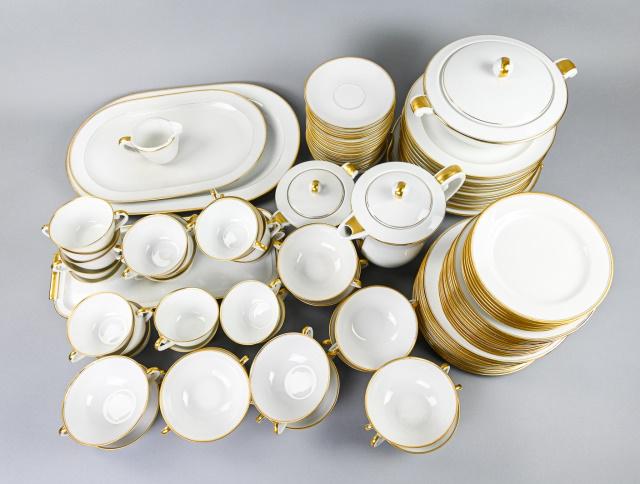 Service For 12 Limoge Porcelain Dinner Set (1 of 8)