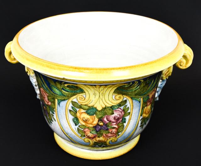 Dipinto A Mano Italian Ceramic Large Planter (1 of 7)