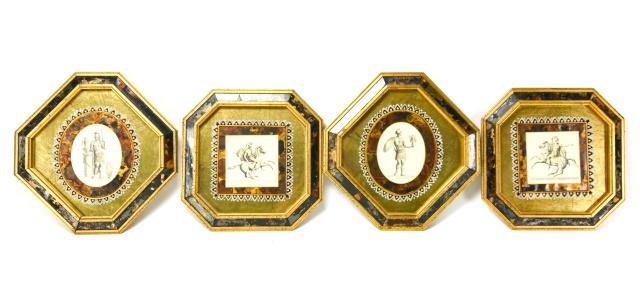 4 Mid Century Fornasetti Style Framed Prints (1 of 10)