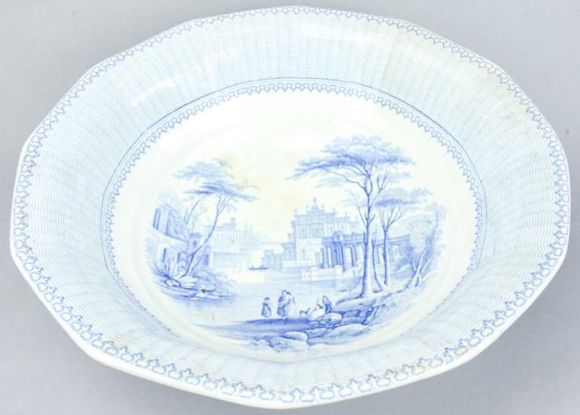 Large Antique 19th C English Ironstone Bowl (1 of 9)