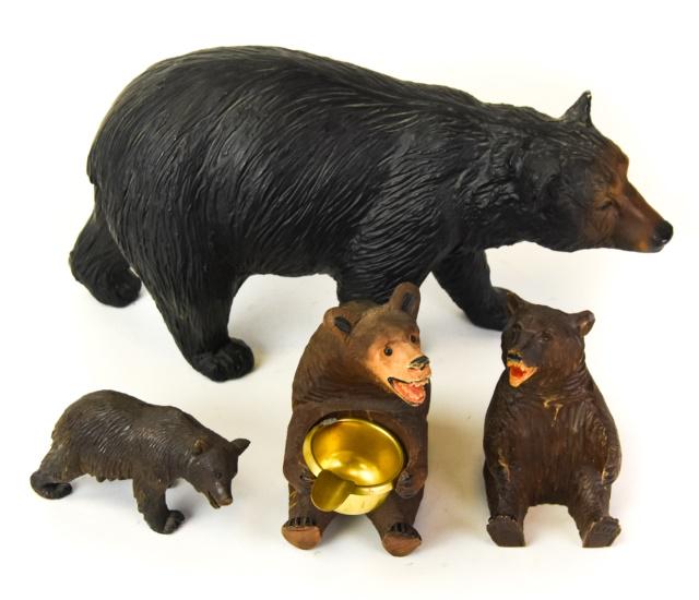 Collection 3 Carved Black Forest Bears (1 of 7)