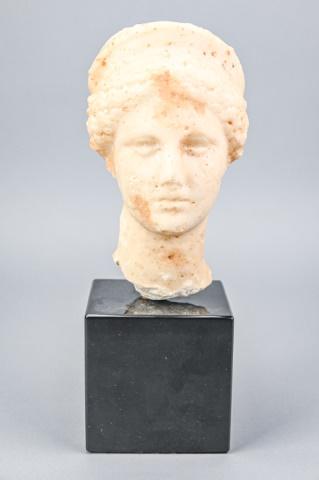 Antiquity Carved Marble Bust of Classical Woman (1 of 6)