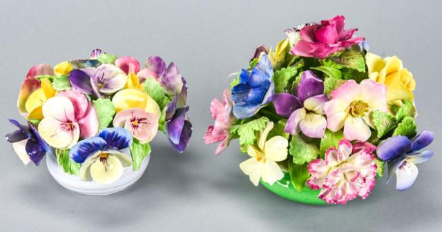 Two Crown Staffordshire Fine China Floral Bouquets (1 of 10)