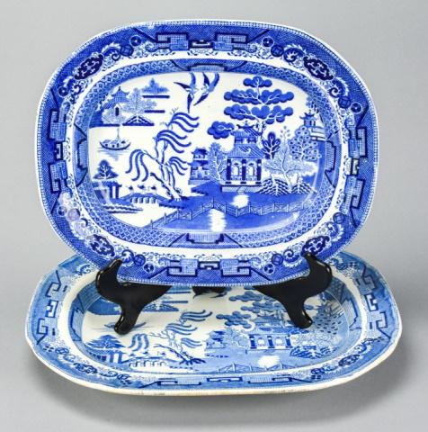 Antique Wedgwood Blue Willow Serving Platters (1 of 10)
