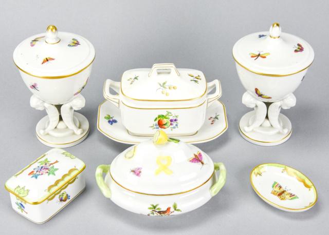 Herend Rothschild Bird Porcelain Table Items (1 of 9)