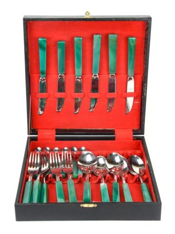 Inox Aco Nobre Meridional Flatware w Agate Handles (1 of 9)