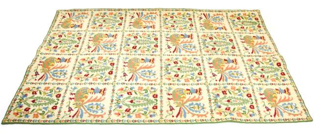 Greek Folk Art Hand Made Needlepoint Carpet (1 of 9)