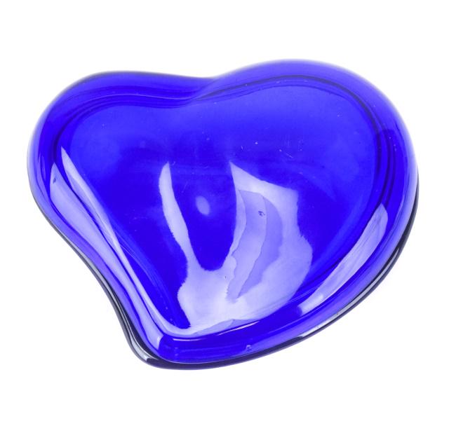 Elsa Peretti Tiffany Blue Glass Heart Trinket Box (1 of 7)