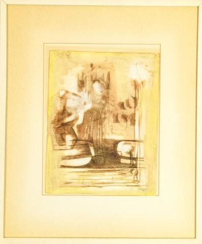 Jean Xceron 1890-1967 Signed & Framed Painting (1 of 10)