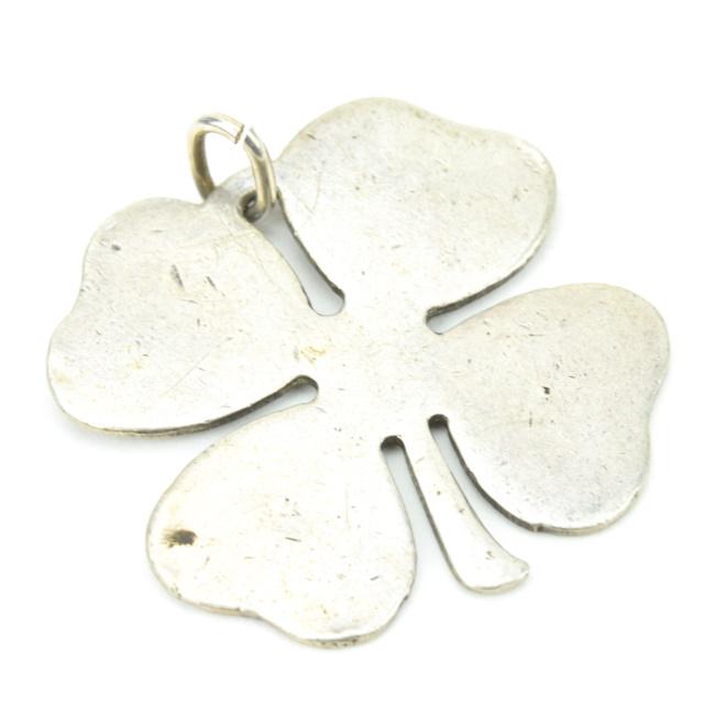 Large Sterling Silver Four Leaf Clover Pendant (1 of 7)