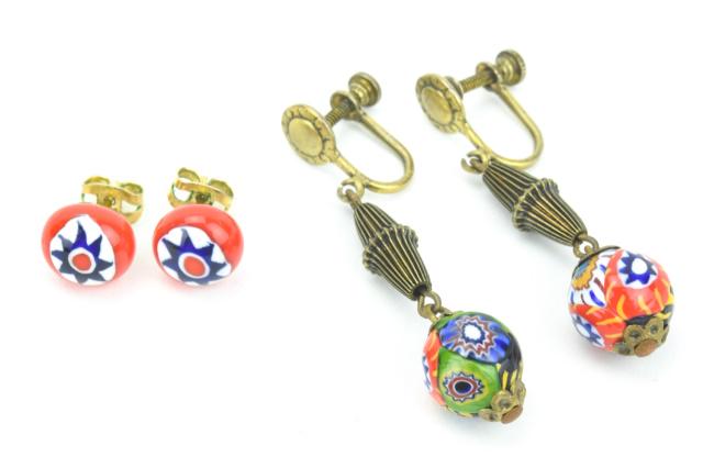Two Pairs of Vintage Murano Art Glass Earrings (1 of 7)
