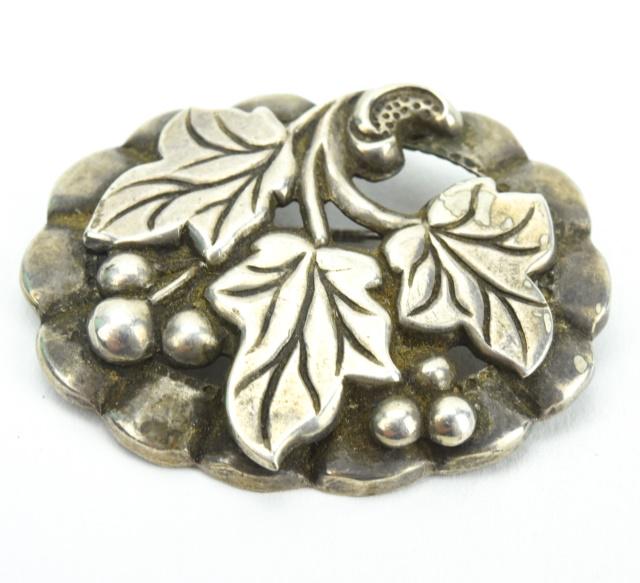 Estate Georg Jensen Style Sterling Figural Brooch (1 of 6)
