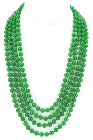 Impressive 104 Inch Chinese Jade Necklace Strand (1 of 7)